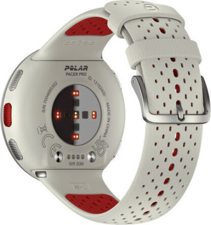 Polar Pacer Pro 45mm Smartwatch με Παλμογράφο (Λευκό)