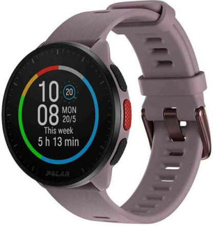 Polar Pacer 45mm Smartwatch με Παλμογράφο (Purple Dusk)