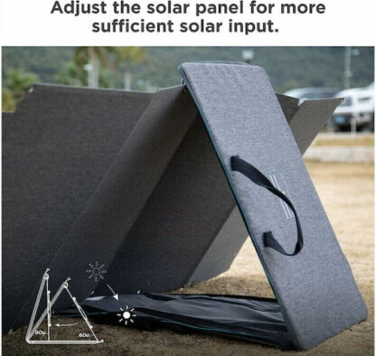 EcoFlow 160W Αναδιπλούμενος Ηλιακός Φορτιστής Επαναφορτιζόμενων Μπαταριών / Φορητών Συσκευών 160W 21.4V