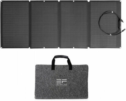 EcoFlow 160W Αναδιπλούμενος Ηλιακός Φορτιστής Επαναφορτιζόμενων Μπαταριών / Φορητών Συσκευών 160W 21.4V