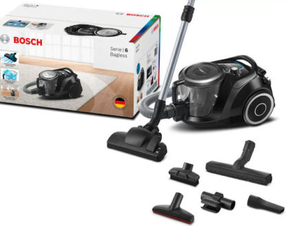 Bosch BGC41XSIL Ηλεκτρική Σκούπα 700W με Σακούλα 2.4lt Μαύρη