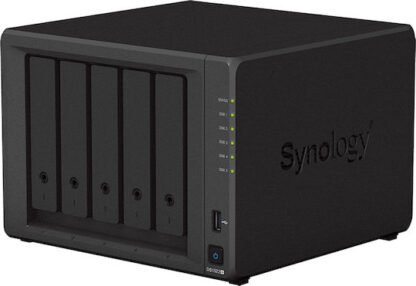 Synology DiskStation DS1522+ NAS Tower με 5 θέσεις για HDD/M.2/SSD και 4 θύρες Ethernet