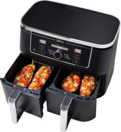 Ninja Foodi Max Dual Zone Air Fryer με Διπλό Αποσπώμενο Κάδο 9.5lt Μαύρο