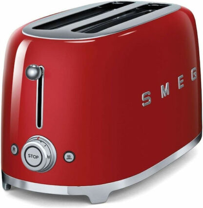 Smeg Φρυγανιέρα 2 Θέσεων 1500W Κόκκινη Κωδικός: TSF02RDEU