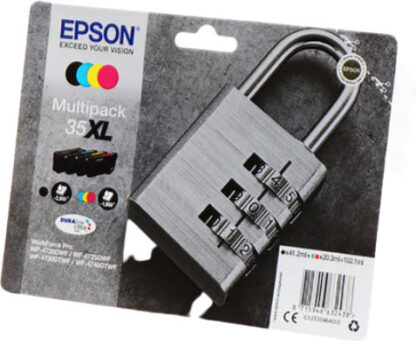 Epson 35XL Γνήσιο Πακέτο 4 Μελανιών Εκτυπωτή InkJet Κίτρινο / Κυανό / Ματζέντα / Μαύρο (C13T35964010)