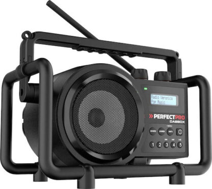 PerfectPro Dabbox Επιτραπέζιο Ραδιόφωνο Επαναφορτιζόμενο με Bluetooth Μαύρο