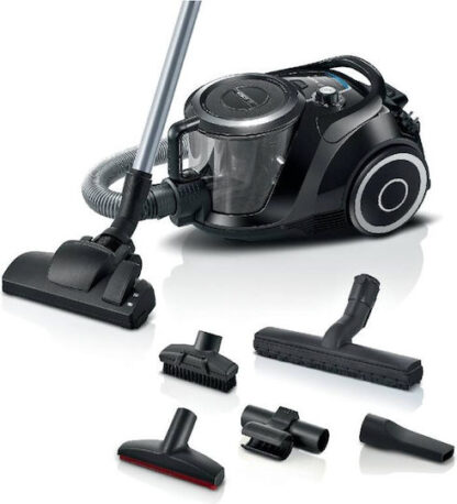 Bosch BGC41XSIL Ηλεκτρική Σκούπα 700W με Σακούλα 2.4lt Μαύρη