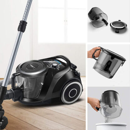 Bosch BGC41XSIL Ηλεκτρική Σκούπα 700W με Σακούλα 2.4lt Μαύρη