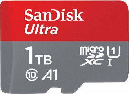 Sandisk Ultra microSDXC 1TB Class 10 U1 A1 UHS-I με αντάπτορα 150MB/s