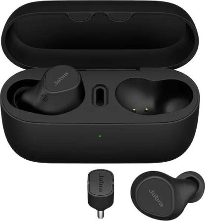Jabra Evolve2 7 Buds - USB-C UC Bluetooth Handsfree Ακουστικά με Αντοχή στον Ιδρώτα και Θήκη Φόρτισης Μαύρα