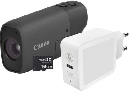 Canon PowerShot Zoom Compact Φωτογραφική Μηχανή 12.1MP Μαύρη