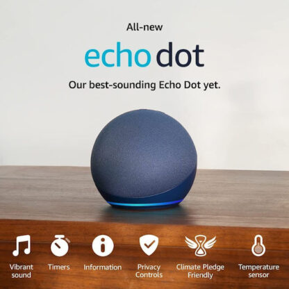 Amazon Echo Dot (5th Gen) Smart Hub Wi-Fi / Bluetooth Συμβατό με Alexa Κωδικός: B09B94956P