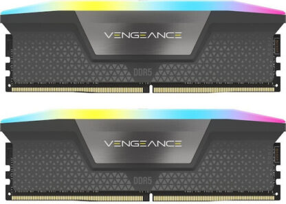 Corsair Vengeance RGB 32GB DDR5 RAM με 2 Modules (2x16GB) και Ταχύτητα 6000 για Desktop Κωδικός: CMH32GX5M2B6000Z30K
