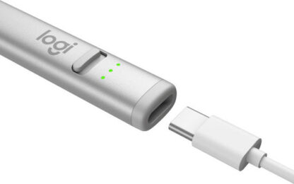 Logitech Crayon Ψηφιακή Γραφίδα Αφής με Palm Rejection για iPad models (2018 and later) σε Ασημί χρώμα