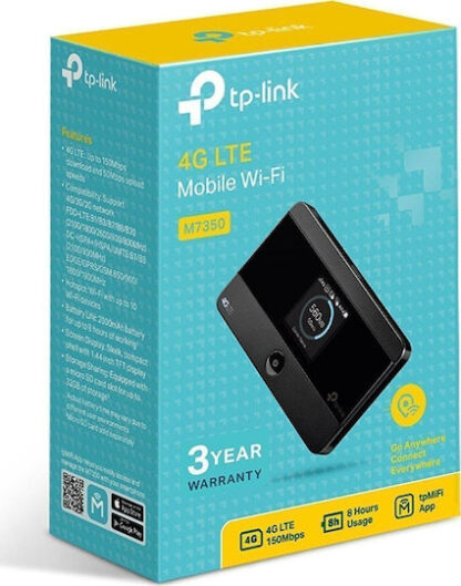 TP-LINK M7350 v8 Ασύρματο 4G Φορητό Hotspot Wi‑Fi 4