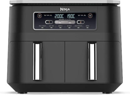 Ninja Foodi Max Dual Zone Air Fryer με Διπλό Αποσπώμενο Κάδο 7.6lt Μαύρο