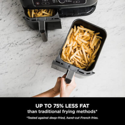 Ninja Foodi Max Dual Zone Air Fryer με Διπλό Αποσπώμενο Κάδο 7.6lt Μαύρο