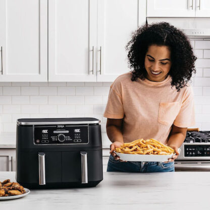 Ninja Foodi Max Dual Zone Air Fryer με Διπλό Αποσπώμενο Κάδο 9.5lt Μαύρο