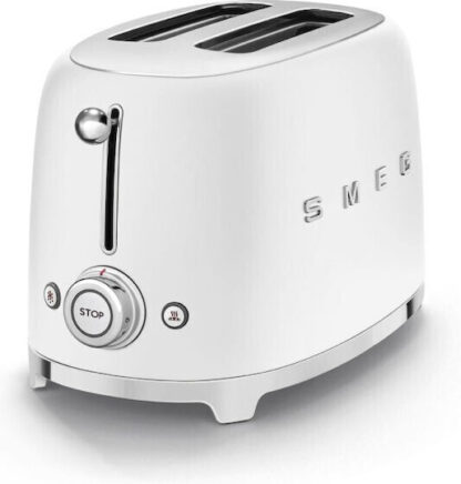 Smeg Φρυγανιέρα 2 Θέσεων 950W Λευκή Κωδικός: TSF01WHMEU