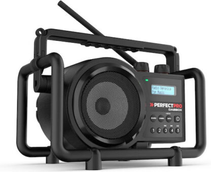PerfectPro Dabbox Επιτραπέζιο Ραδιόφωνο Επαναφορτιζόμενο με Bluetooth Μαύρο
