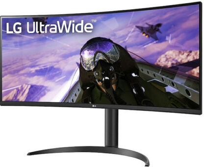 LG 34WP65CP-B Ultrawide VA HDR Curved Gaming Monitor 34" QHD 3440x1440 160Hz με Χρόνο Απόκρισης 5ms GTG