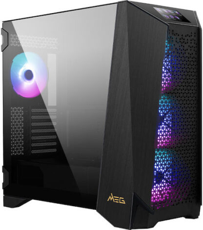 MSI Meg Prospect 700R Gaming Midi Tower Κουτί Υπολογιστή με RGB Φωτισμό Μαύρο