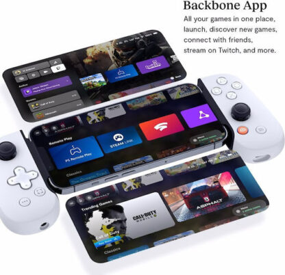 Backbone One Playstation Ενσύρματο Gamepad για iOS Λευκό