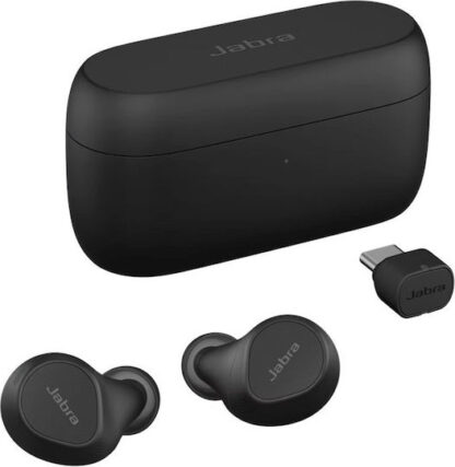 Jabra Evolve2 7 Buds - USB-C MS Bluetooth Handsfree Ακουστικά με Αντοχή στον Ιδρώτα και Θήκη Φόρτισης Μαύρα