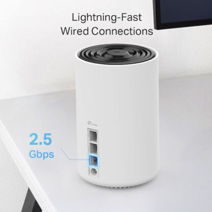 TP-LINK Deco XE75 Pro v2 WiFi Mesh Network Access Point Wi‑Fi 6E Dual Band (2.4 & 5GHz) σε Διπλό Kit