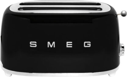 Smeg Φρυγανιέρα 2 Θέσεων 1500W Μαύρη Κωδικός: TSF02BLEU