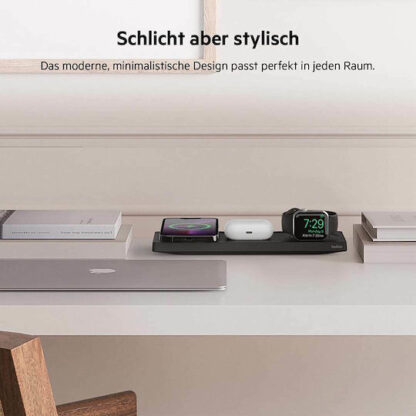 Belkin Βάση Φόρτισης σε Μαύρο χρώμα (3in1 ChargePad WIZ016VFBK)