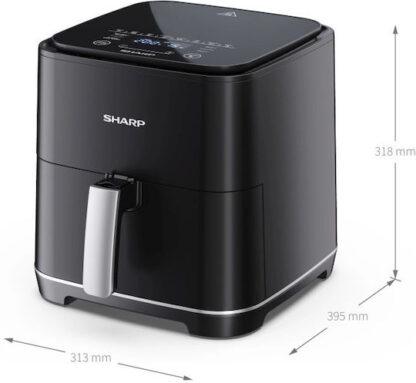 Sharp 15-AFGS552AE-B Air Fryer 5.5lt Μαύρο