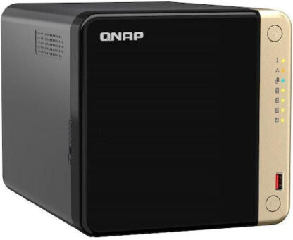 Δικτυακή συσκευή αποθήκευσης NAS Qnap TS-464-8G Μαύρο Intel Celeron