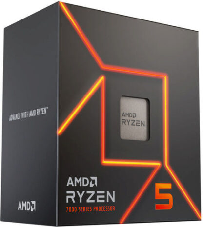 AMD Ryzen 5 7600 3.8GHz Επεξεργαστής 6 Πυρήνων για Socket AM5 σε Κουτί με Ψύκτρα
