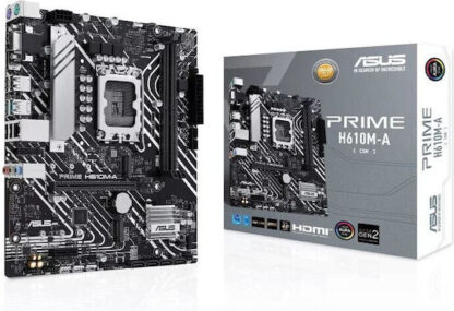 Asus Prime H610M-A-CSM Motherboard Micro ATX με Intel 1700 Socket