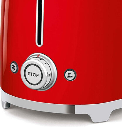 Smeg Φρυγανιέρα 2 Θέσεων 1500W Κόκκινη Κωδικός: TSF02RDEU