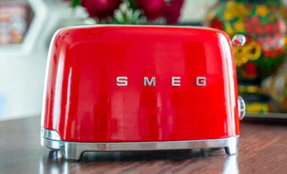 Smeg Φρυγανιέρα 2 Θέσεων 1500W Κόκκινη Κωδικός: TSF02RDEU