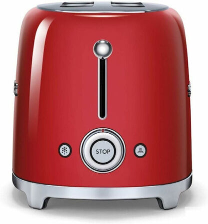 Smeg Φρυγανιέρα 2 Θέσεων 1500W Κόκκινη Κωδικός: TSF02RDEU