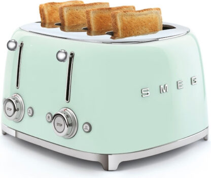 Smeg Φρυγανιέρα 4 Θέσεων 2000W Πράσινη Κωδικός: TSF03PGEU