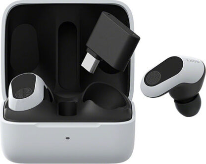 Sony Inzone Buds Bluetooth Handsfree Ακουστικά με Αντοχή στον Ιδρώτα και Θήκη Φόρτισης Λευκά