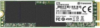 Transcend 220S SSD 2TB M.2 NVMe PCI Express 3.0 Κωδικός: TS2TMTE220S
