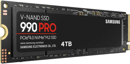 Samsung 990 Pro SSD 4TB M.2 NVMe PCI Express 4.0 Κωδικός: MZ-V9P4T0BW