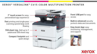 Xerox Versalink C415 Έγχρωμο Πολυμηχάνημα Laser
