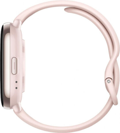 Amazfit Active Aluminium 42mm Αδιάβροχο Smartwatch με Παλμογράφο (Petal Pink)
