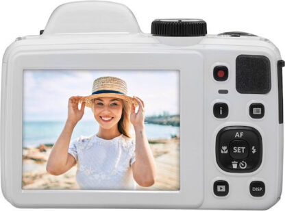 Kodak PIXPRO AZ405 Compact Φωτογραφική Μηχανή 20MP Οπτικού Ζουμ 40x με Οθόνη 2.3" και Ανάλυση Video 1280 x 720 pixels Λευκή