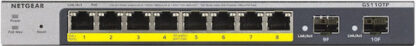 NetGear GS110TP v1 Managed L2 PoE Switch με 8 Θύρες Gigabit (1Gbps) Ethernet και 10 SFP Θύρες