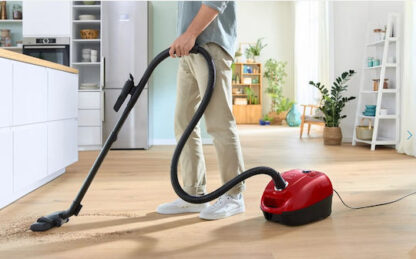 Bosch BGD38RD1H Ηλεκτρική Σκούπα 600W με Κάδο 4lt Κόκκινη