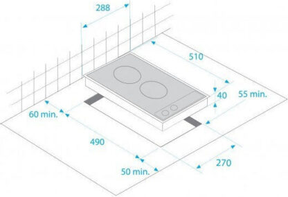 Beko HDCC 32200 X Domino Κεραμική Εστία με Πλαίσιο Αυτόνομη 28.8x51εκ.