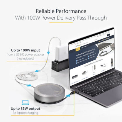 USB-C Docking Station με HDMI 4K PD Ethernet και σύνδεση 2 Οθονών Γκρι