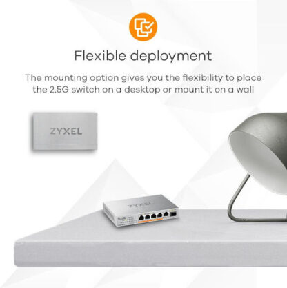 Zyxel XMG-105HP Unmanaged L2 PoE+ Switch με 5 Θύρες Ethernet